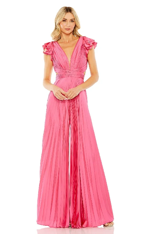 women's jumpsuits with flutter sleevesMac Duggal 27361 Jumpsuit