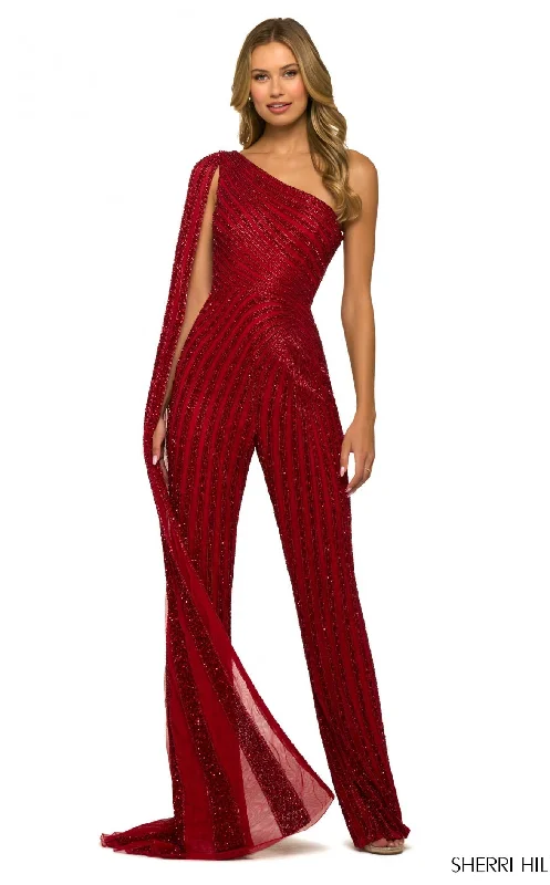 women's boho jumpsuitsSherri Hill 55364 Jumpsuit