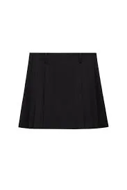 women's cool work skirtsMANGO Black Pleated Skirt UK 10