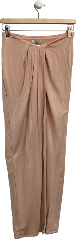 women's spring mini skirtsOh Polly Nude Midi Skirt UK 10