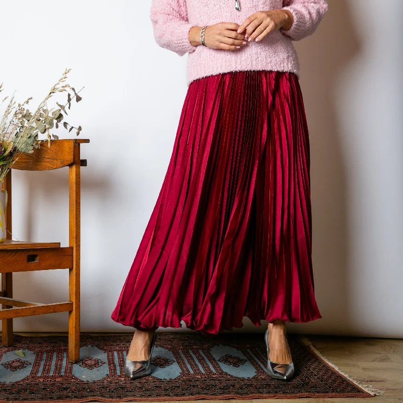 women's lace-up skirtsPleated Cocktail Skirt