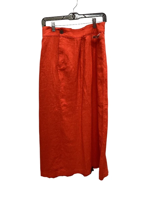 women's silk skirtsSkirt Maxi By A New Day In Orange, Size: Xxl