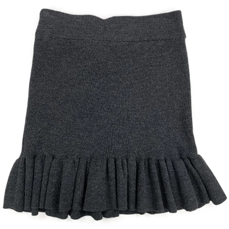 women's zip-front midi skirts for eventsSkirt Mini & Short By Club Monaco In Charcoal, Size: S