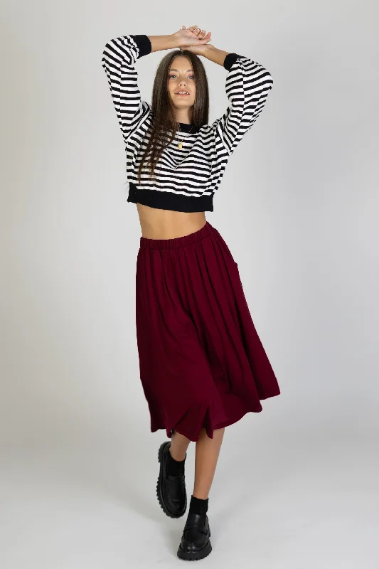 women's cocktail skirtsSkirt Serena Wine Red